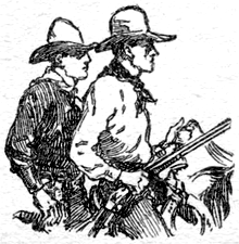 Swede and Sad riding horses