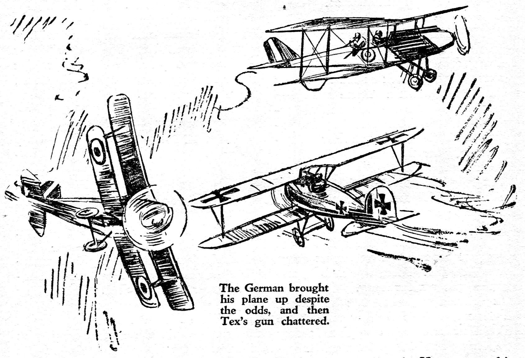 planes in a dog fight