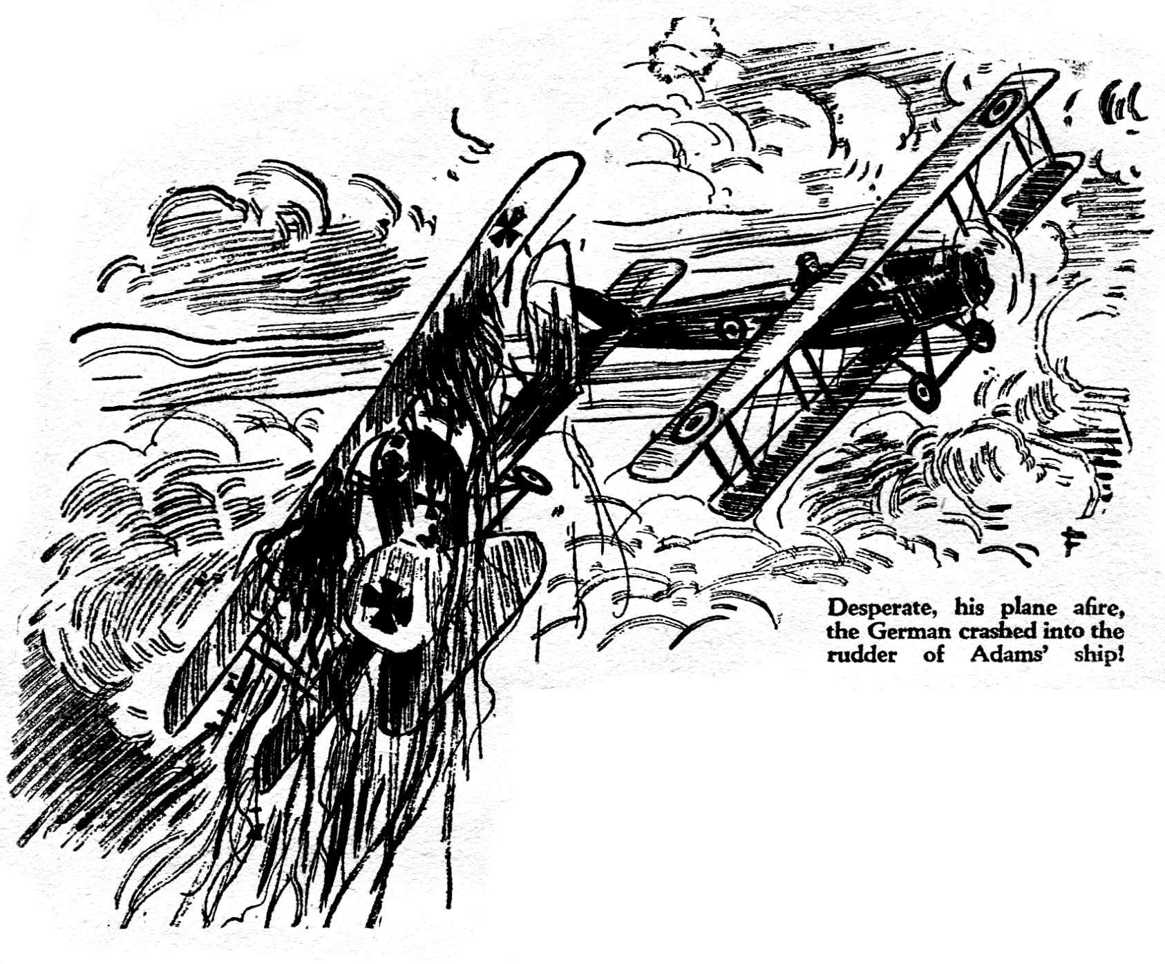 observers watching a plane crashing