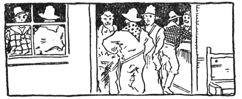 patrons in saloon