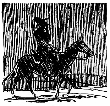 lone rider at night
